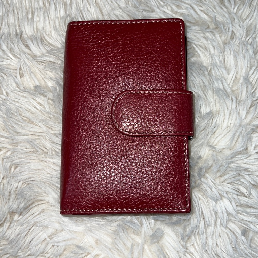 Genuine Leather Red Wallet